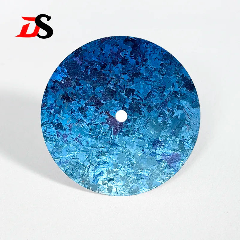 Sterile 28.5mm Ice Crystal Titanium Dial Blue Lume NH35 Movement