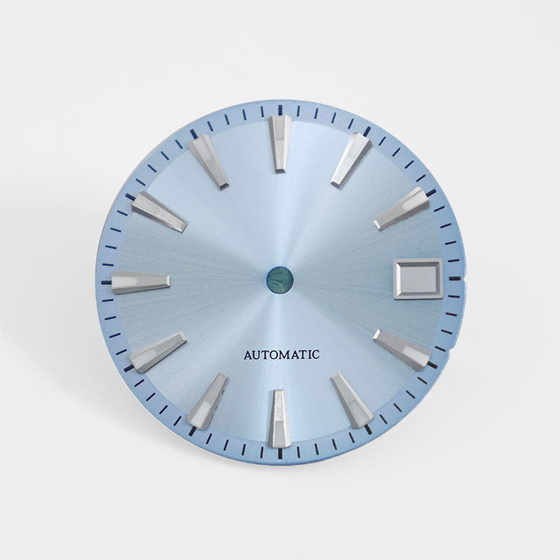 28.5MM Sunburst Dial Ome-ga Index with Chapter Ring Effect Date Dial