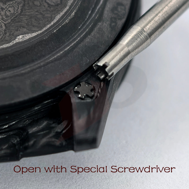 38mm Carbon Fiber Case Carbon Fiber Bezel Sapphire Glass Multi-function Case 3ATM Fit VK63/4130 Movement