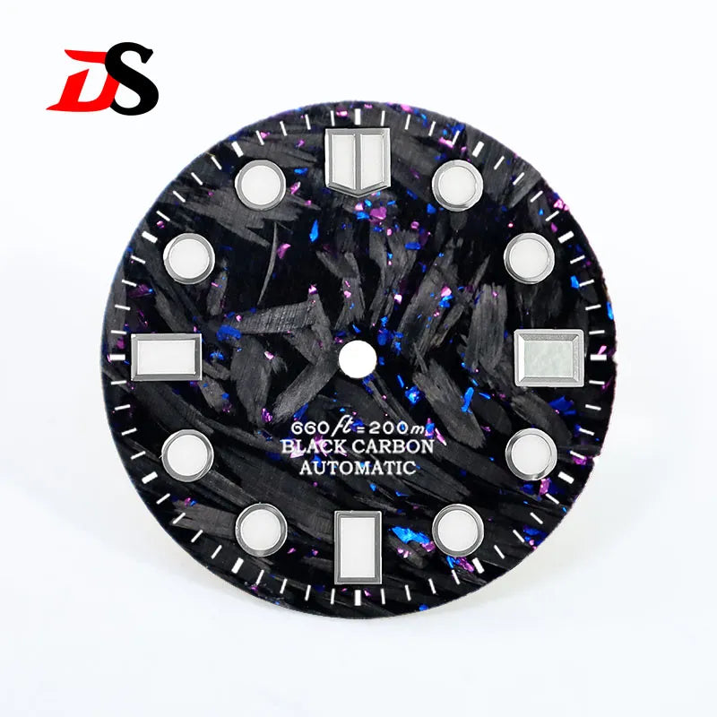 Marinemaster MM Index Broken Carbon Fiber Dial BGW9 C3 Lume Fit NH35 Movement 28.5mm