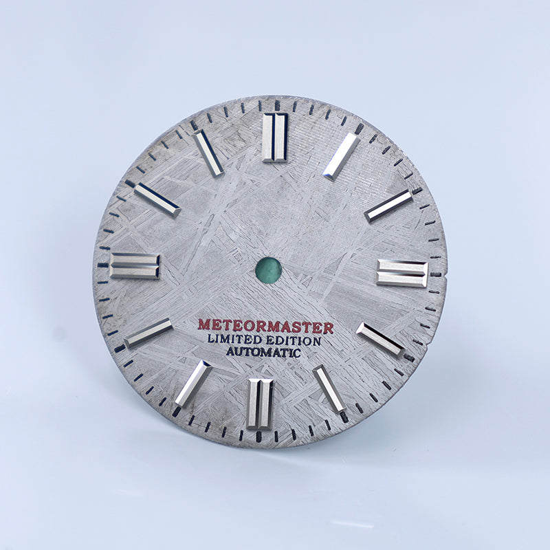 No Date Natural Gray Meteorite Dial NH35NH36 28.5mm