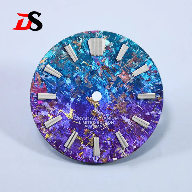 28.5mm Dial Ice Crystal Titanium Dial GS MOD No Lume NH35 Movement No Date Dial
