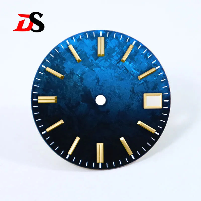 Gradient Blue Purple Dial Crystal Titanium Texture 28.5mm NO Lume NH35 Movement