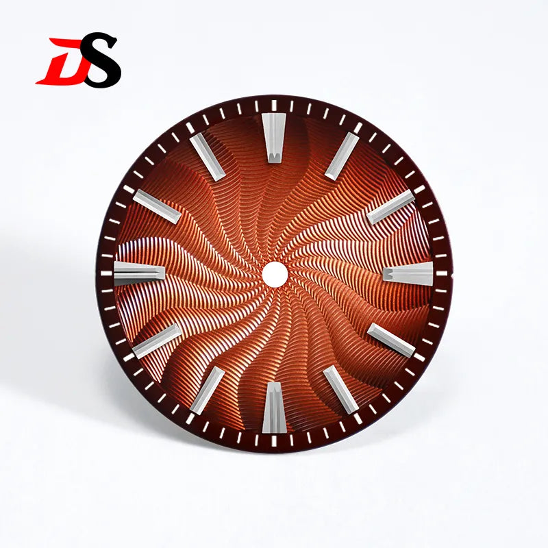 Guilloche Dial 28.5mm No Lume NH35NH34NH38 Movement 3 O'clock/6 O'clock/no Date