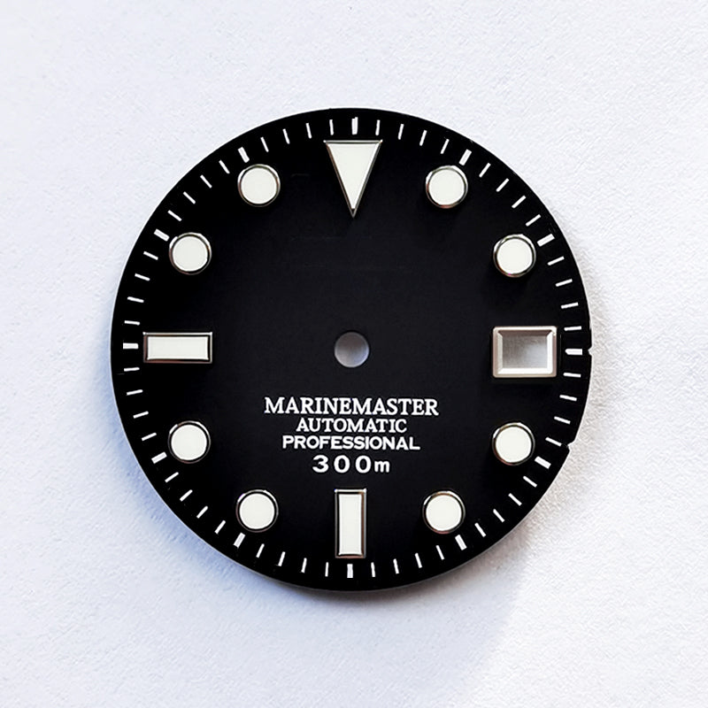 Sunburst Dial Matte Silver YM Index BGW9 C3 Lume for NH35NH36 Movement 28.5mm