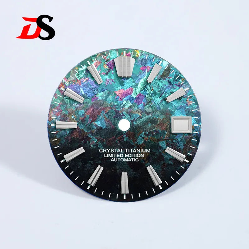 28.5mm Dial Ice Crystal Titanium Dial GS MOD No Lume NH35 Movement
