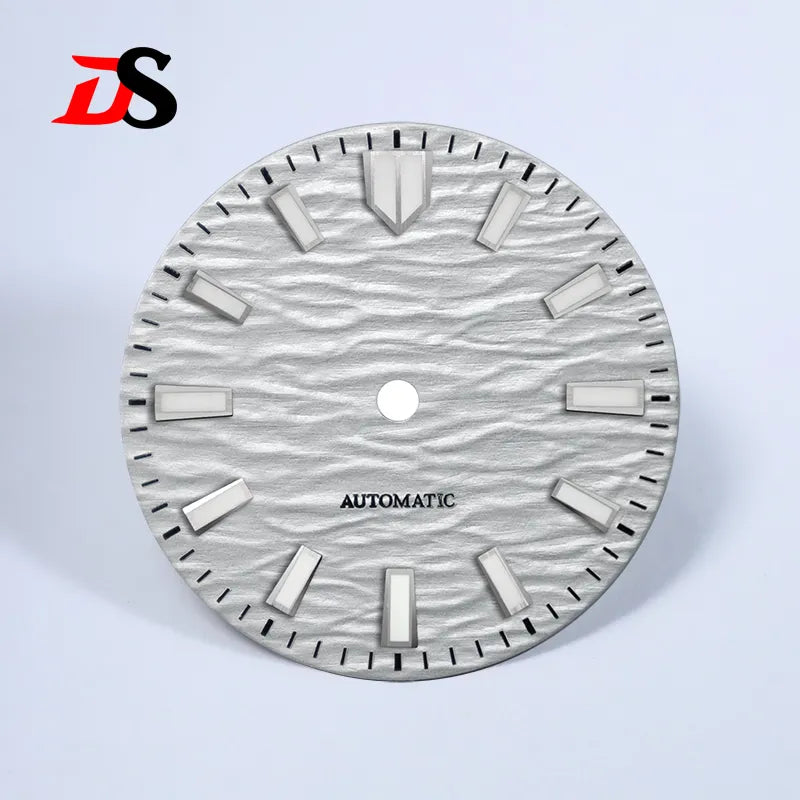 Gradient Wave Dial 28.5mm Blue Lume Date for NH35/NH38 Movement