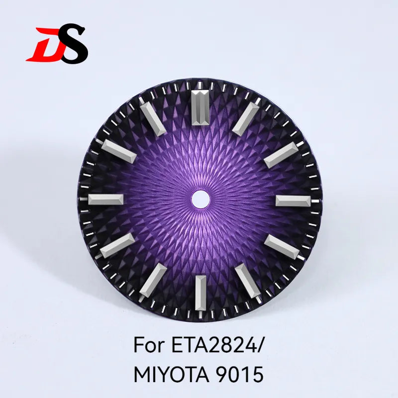 28.5mm Dial Pineapple Face Dial Suitable for NH35 NH38 ETA2824/MIYOTA 9015 Movement No Date No Lume
