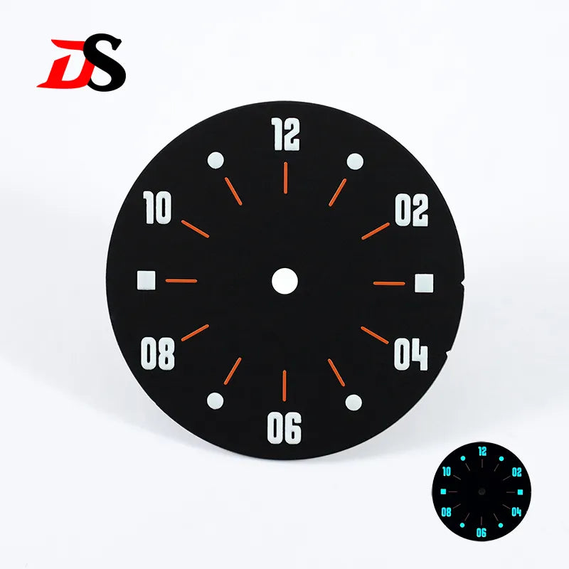 28.5mm Matte Dial Cockpit Instruments Pilot-inspired BGW9 NH38 NH35 ETA2824 SW200 Miyota 9015 Movement Black Lume