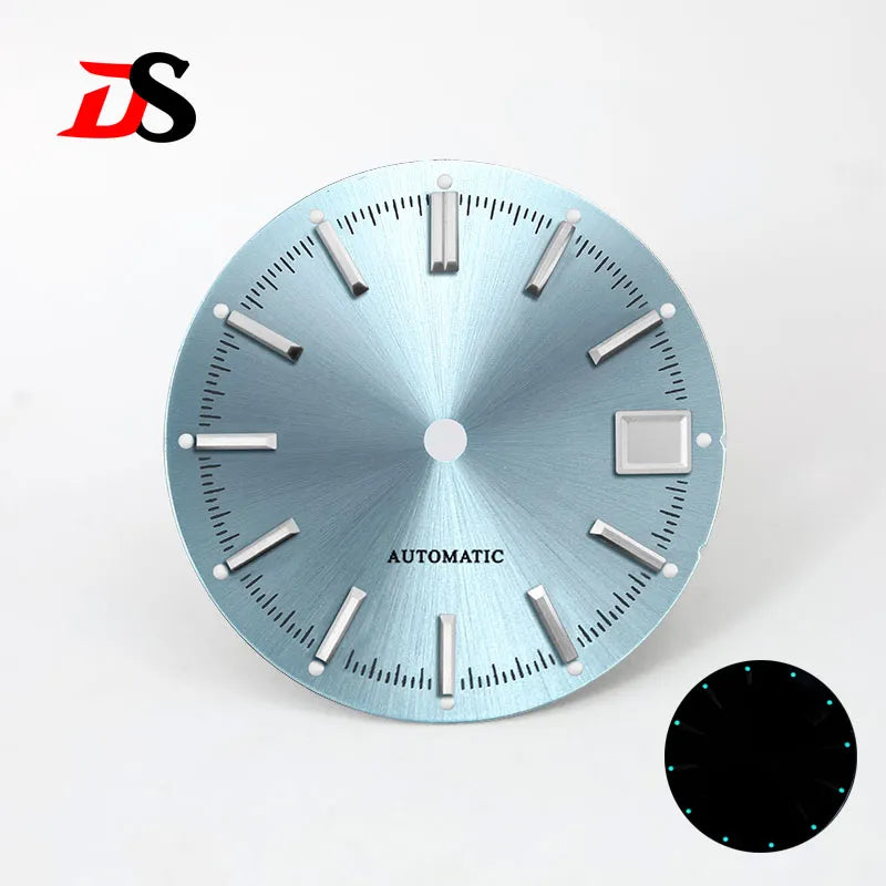 28.5mm Dia Blue Lume Sunburst Dial NH35 Movement