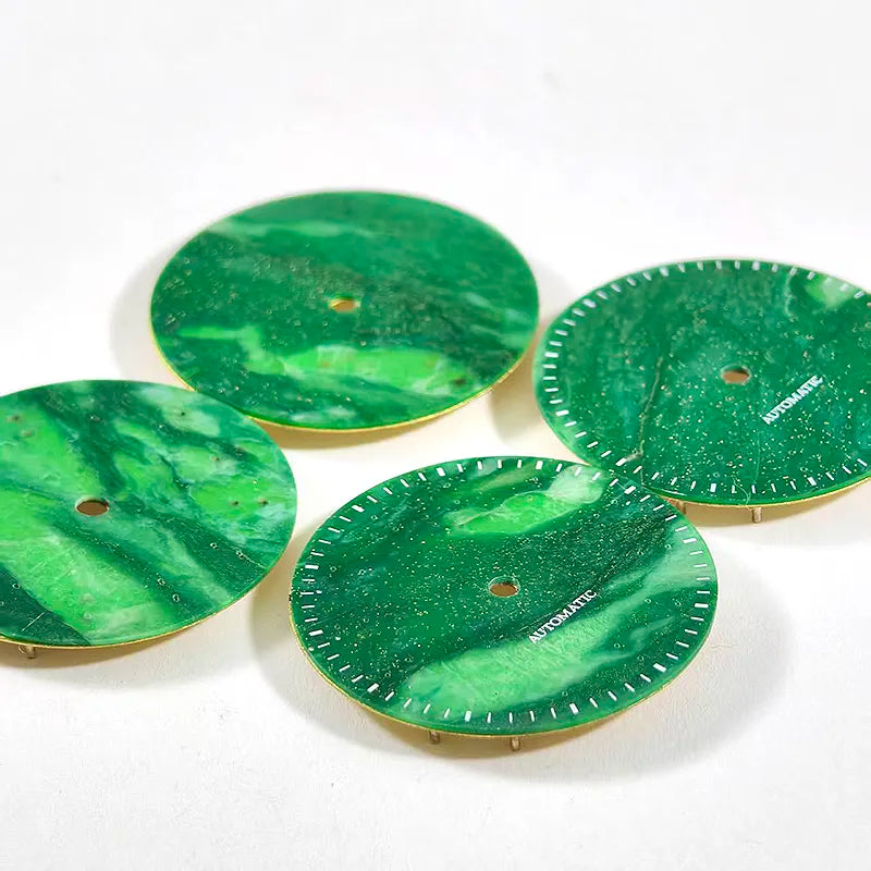 28.5mm African Jade Sterile Dial NH35NH38 Movement Stone Dial