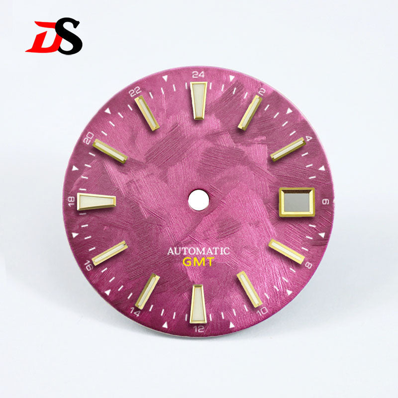 GS Sakura Blue Luminous GMT NH34 Snowflake Cherry Blossom 28.5mm SKX007NH35