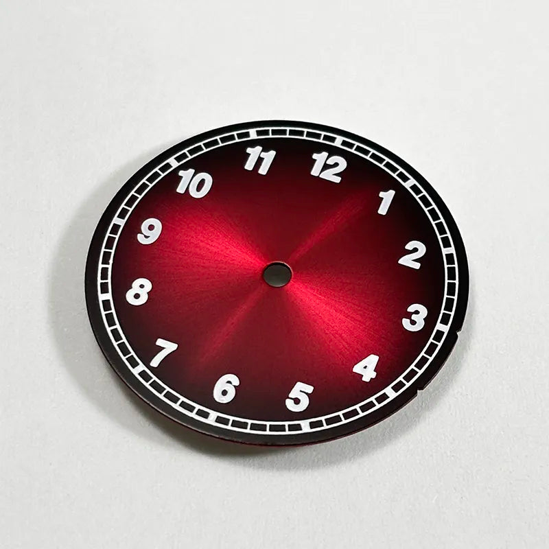 28.5mm Number Dial Gradient Blue Lume for NH35 NH38 Movement No Date