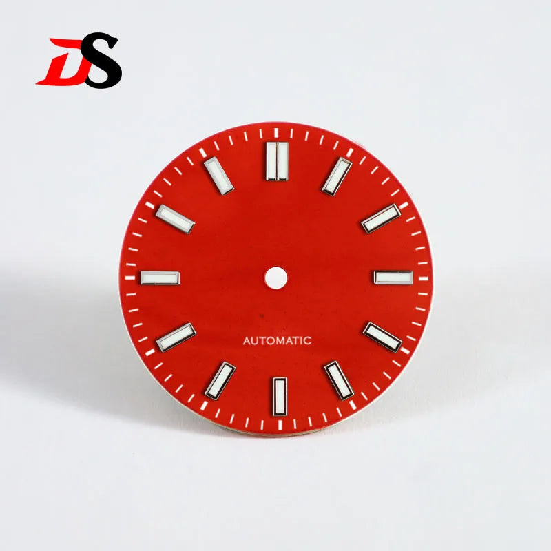 Orange and Red Agate Stone Dial No Date Sterile Dials Mod 28.5mm NH35 SW200 ETA2824 9015