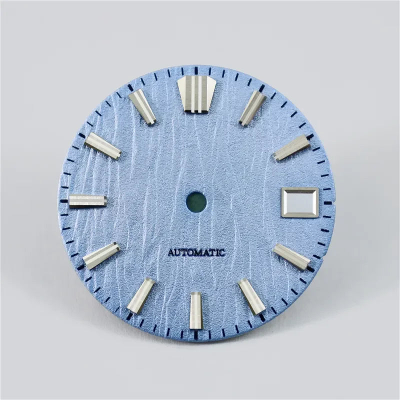 28.5mm Birch Dial GS MOD Blue Lume NH35 movement No Lume