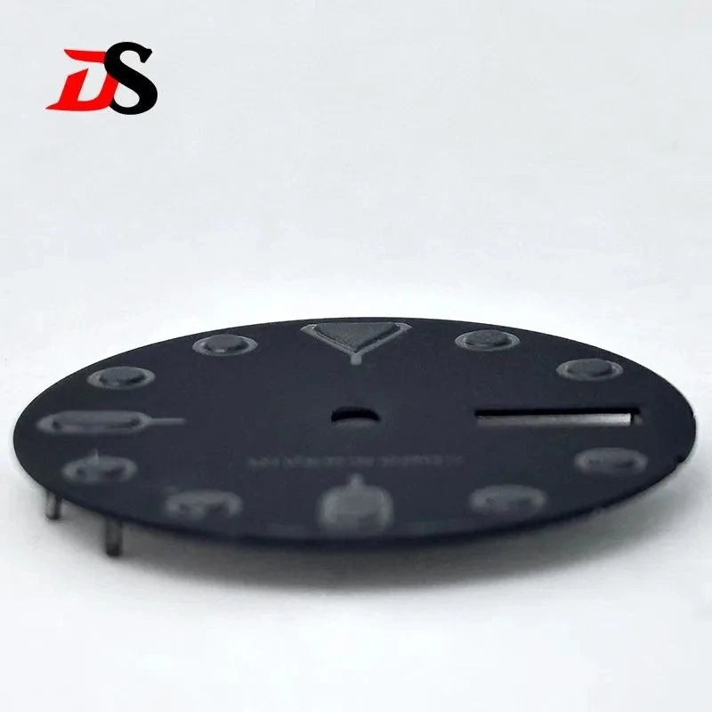28.5mm Matte Black Dial C3 Green Luminous SKX007 for NH36