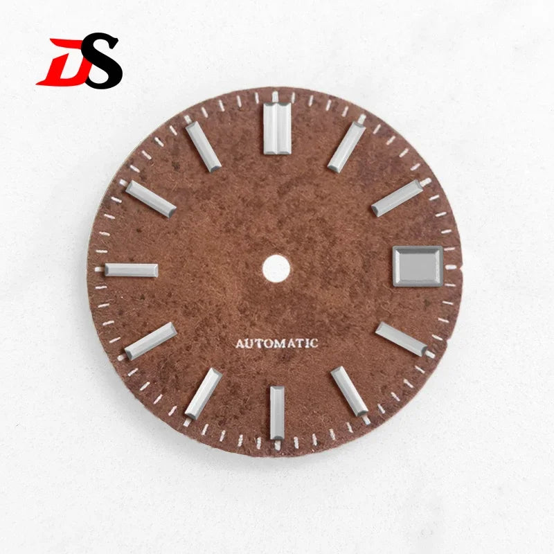 28.5MM Dial Texture Surface Watch Dial for NH35/NH36 Movement SKX007 No Lume Art Style