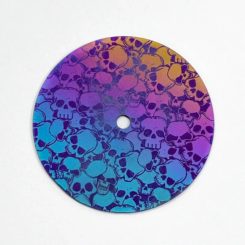 Color Craft 28.5mm Skull Head Pattern Dial No Lume for NH36 NH35 Movement No Date Dial Blank