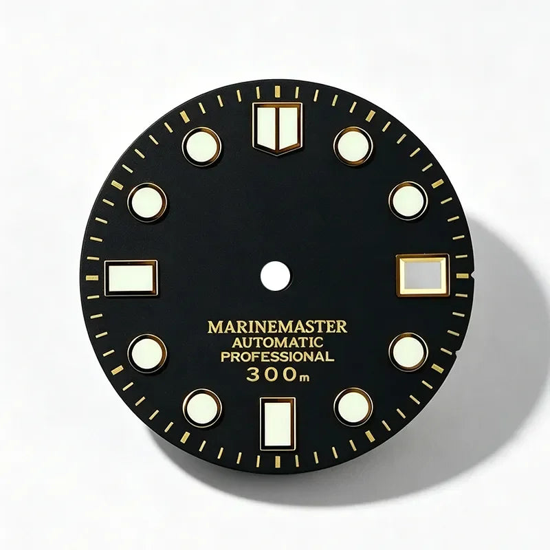 Marinemaster MM Index Dial Gold BGW9 C3 Lume for NH35NH36 Movement 28.5mm