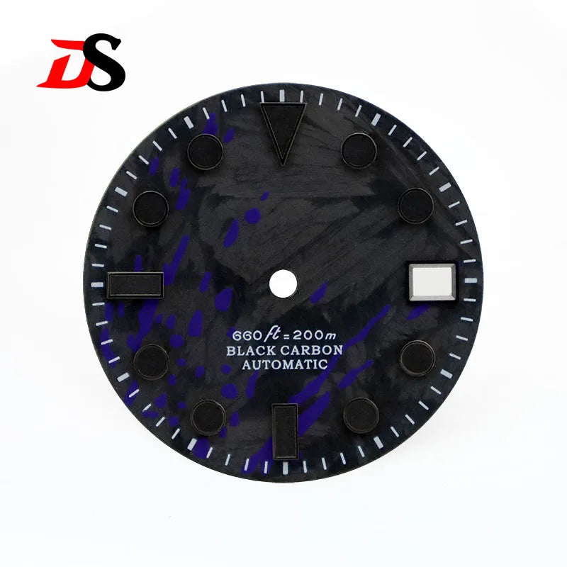 Colorful Graffiti Carbon Fiber Dial Color Ink SUB Blue Green Lume