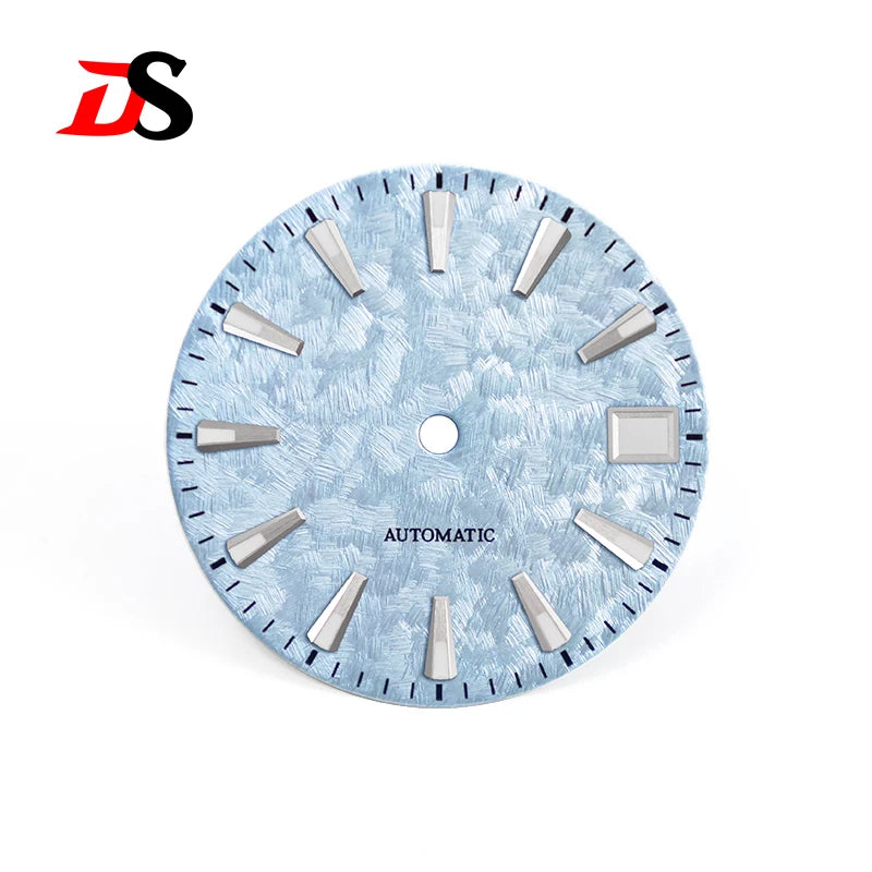 62GS Mod Dial Cherry NH35 Blue Lume OMG Index Cherry Trees of Spring Light-green Lilac 28.5mm for SKX007 GS Mod