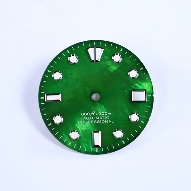 NH35 Dial 28.5MM Mother of Pearl Watch Dial BGW9 C3 Lume Fit NH35 NH36 Movement