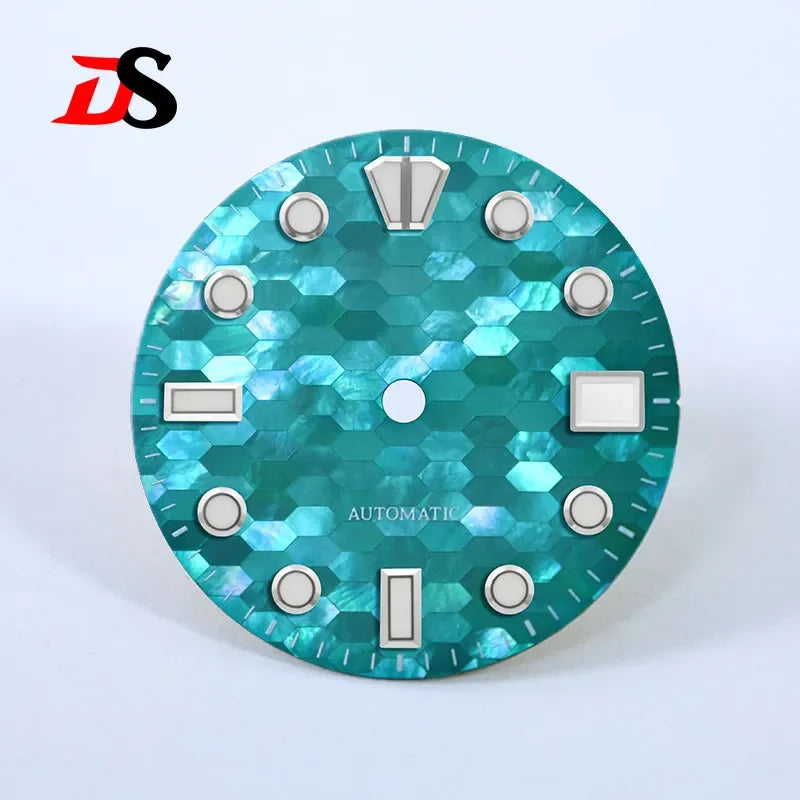 28.5mm Dial Mosaic Mother-of-pearl Dial BGW9 C3 Lume MOD NH35 Movement