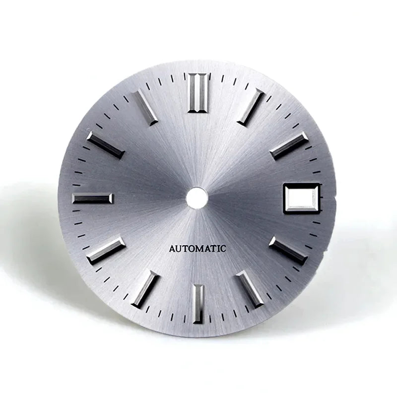 28.5mm Sunburst Dial No Lume NH35 Movement Classic Watch Dial