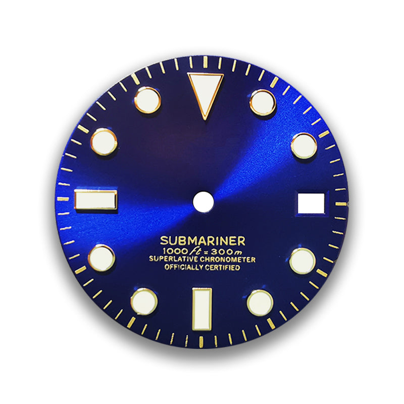 28.5mm Matte SUB Dial BGW9 C3 Lume Custom Logo for ETA2824 Movement