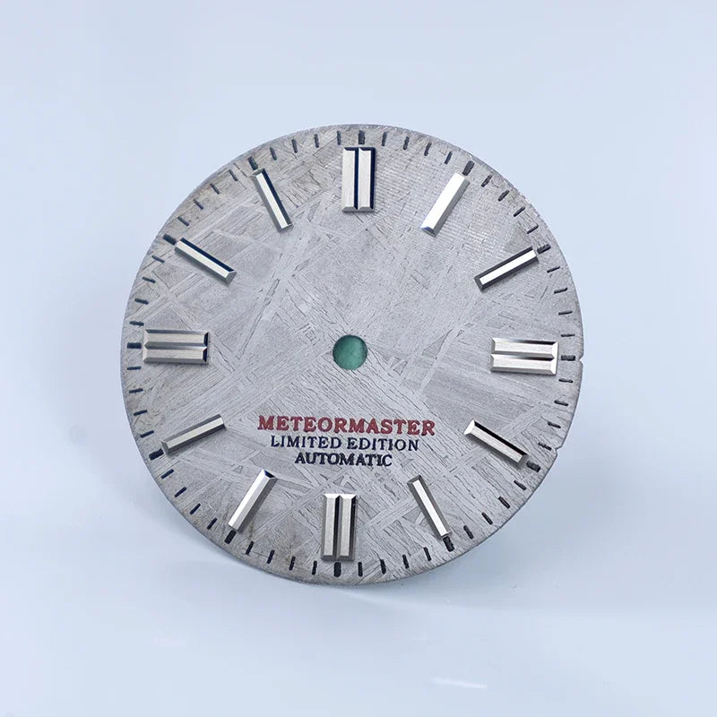 No Lume Natural Grey Meteorite Dial NH35NH36 28.5mm