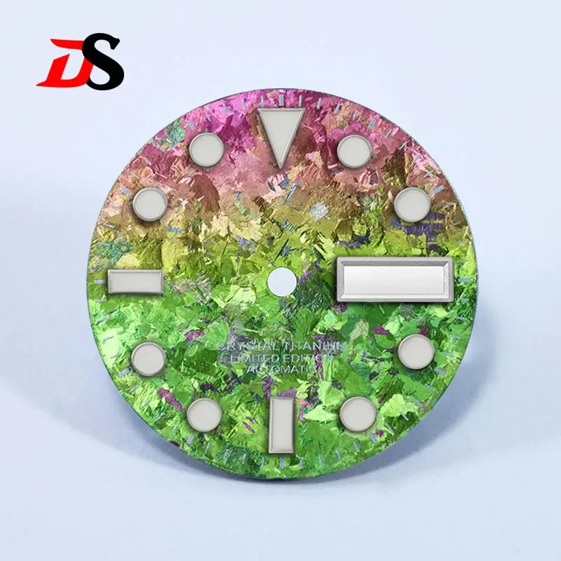 SUB 28.5mm Dial BGW9 C3 Lume Ice Crystal Titanium for NH35 NH36 Movement