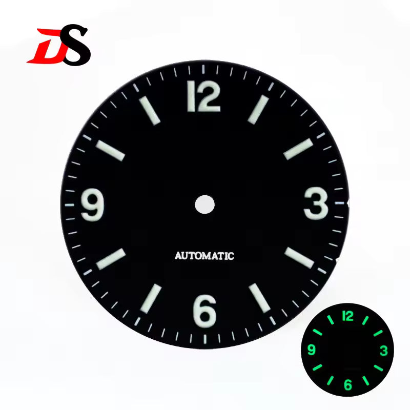 Matte Black No Date Retro Dial 40 Layers Lume