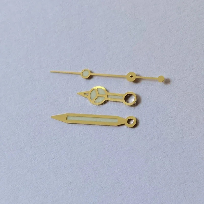 Mercedes Watch Hands C3 BGW9 lume NH35 Blue Luminous Series