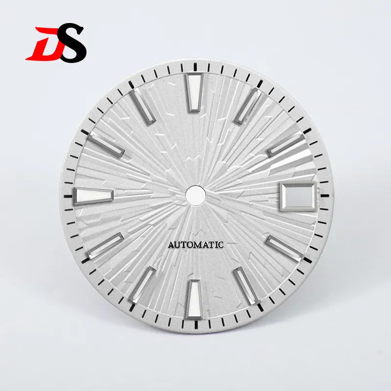 Gradient Wood Grain 28.5mm Dial Blue Lume for NH35/NH38 Movement 3 O'clock Date/no Date