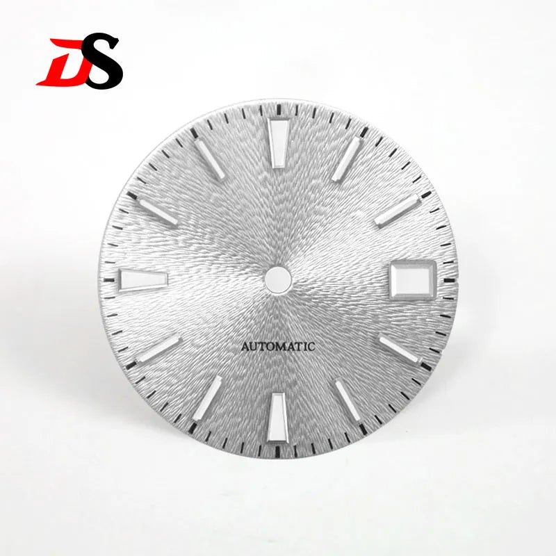 28.5mm Invisible Texture Sunburst GS Blue Lume NH35 Movement Multiple Colors