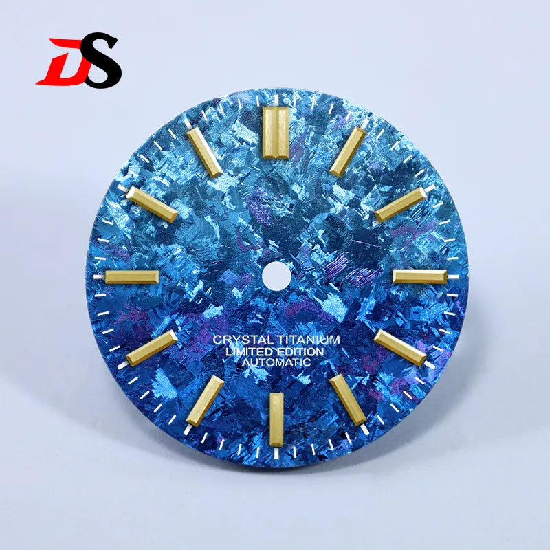 28.5mm Dial Ice Crystal Titanium Dial No Lume NH35 Movement No Date Dial