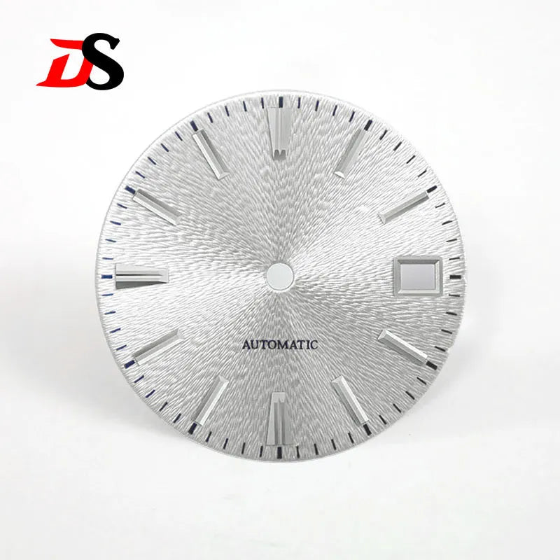 28.5mm Red Sunburst GS No Lume Invisible Textured Dial NH35 Movement