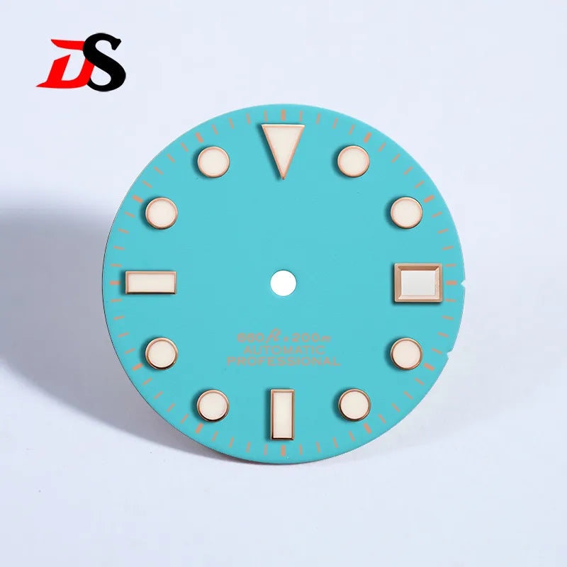 Matte 28.5mm Dial YM SUB BGW9 C3 Lume NH35 Movement Rose Gold Date