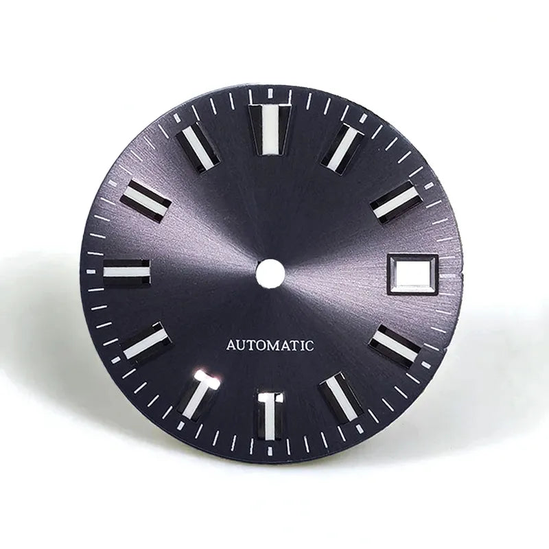 28.5mm Dial Sunburst Blue Lume Modified Watch NH35 Movement