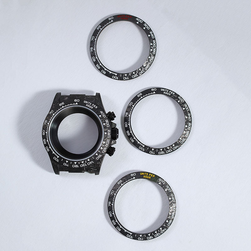 Carbon Fiber Bezel 38.5mm*30.5mm Inclined Insert Module Watch Accessories High Quality Watch Bezel