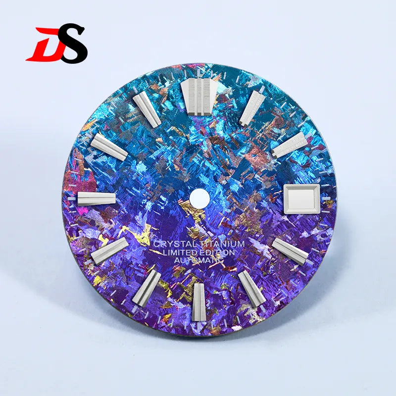 28.5mm Dial Crystal Titanium GS MOD Chaotic Texture No Lume NH35 Movement