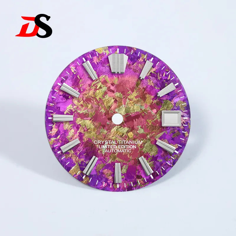 28.5mm Dial Ice Crystal Titanium Dial GS MOD No Lume NH35 Movement