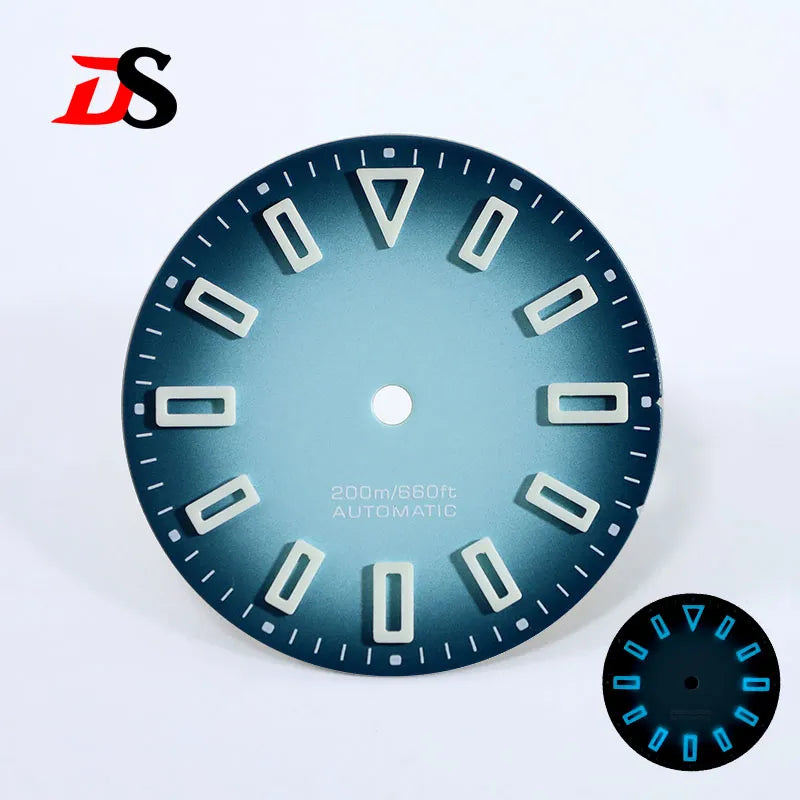 Matte 28.5mm Dial Hollow Index BGW9 Lume for NH35/ETA2824/MIYOTA 9015 Movement No Date