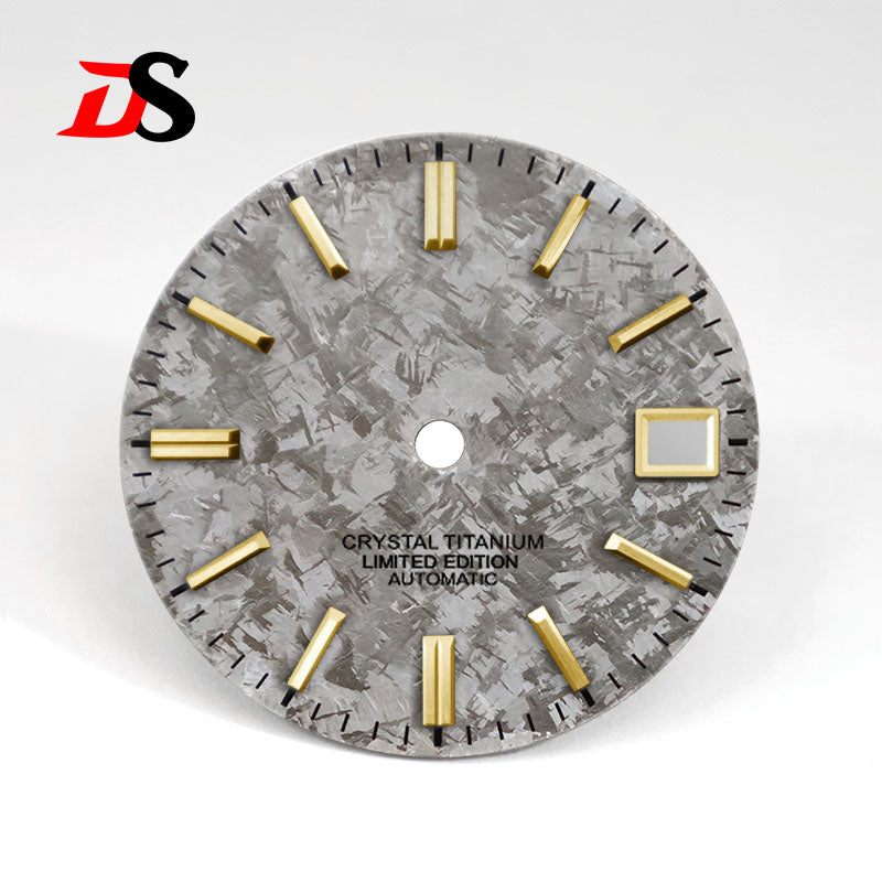 Ice Crystal Titanium Dial 28.5mm Dial No Lume NH35 Movement