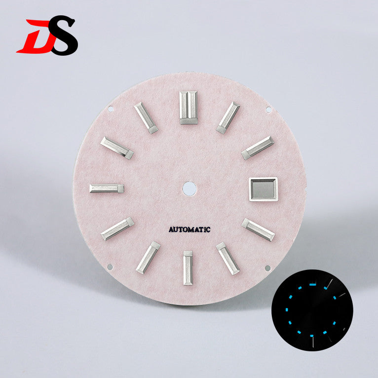 33.5mm Pink Dial Blue Lume for 40MM GS Case NH35 NH34