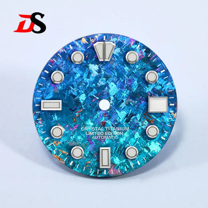 28.5mm Dial Crystal Titanium Text Dial Chaotic Texture BGW9 C3 Lume NH35 Movement