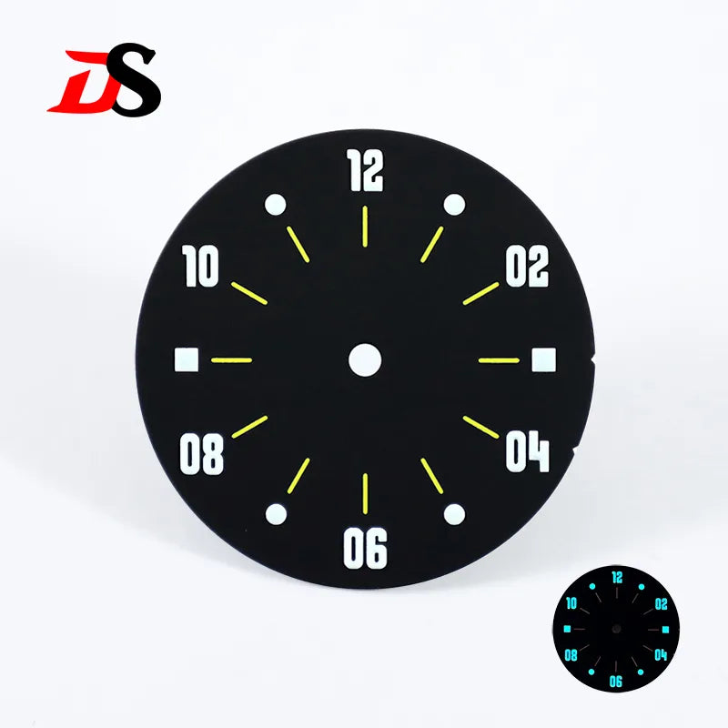 28.5mm Matte Dial Cockpit Instruments Pilot-inspired BGW9 NH38 NH35 ETA2824 SW200 Miyota 9015 Movement Black Lume