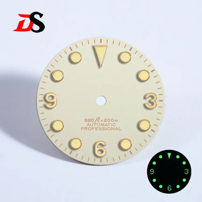 369 Matte Dial Black Tudor-style NH38 Movement Green Lume