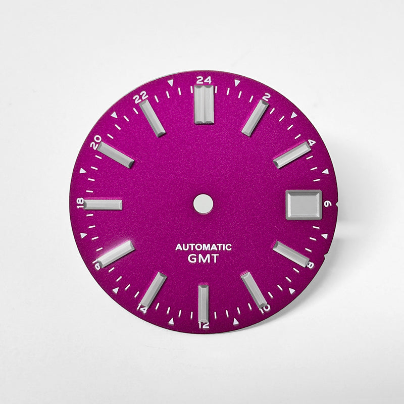 Brilliant Magenta Dial NH34 GMT SU7 28.5mm