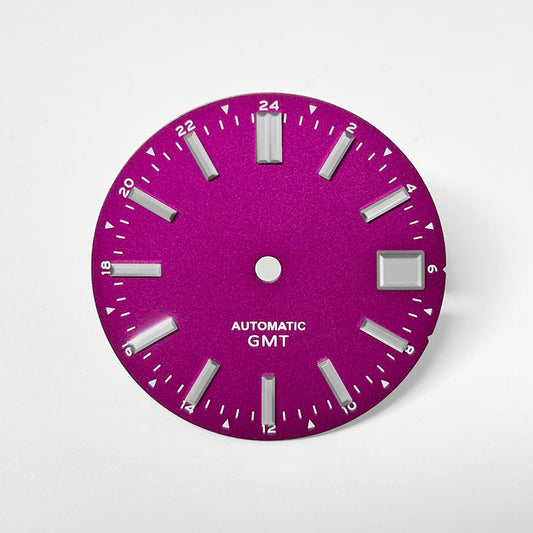 Brilliant Magenta Dial NH34 GMT SU7 28.5mm